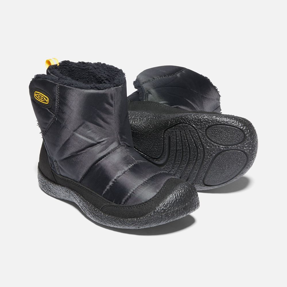 Bottes À Enfiler Keen Enfant Noir/Jaune | Howser Ii Boots | CXHDB-8570